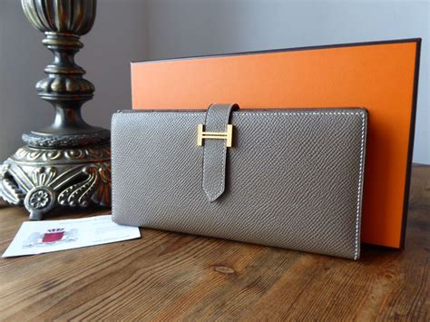 hermes bearn wallet grey|Hermes bearn wallet price.